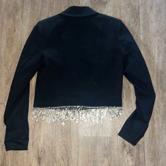 CULPOS X INC Crystal-Fringe Blazer Size XS - Picture 6 of 9